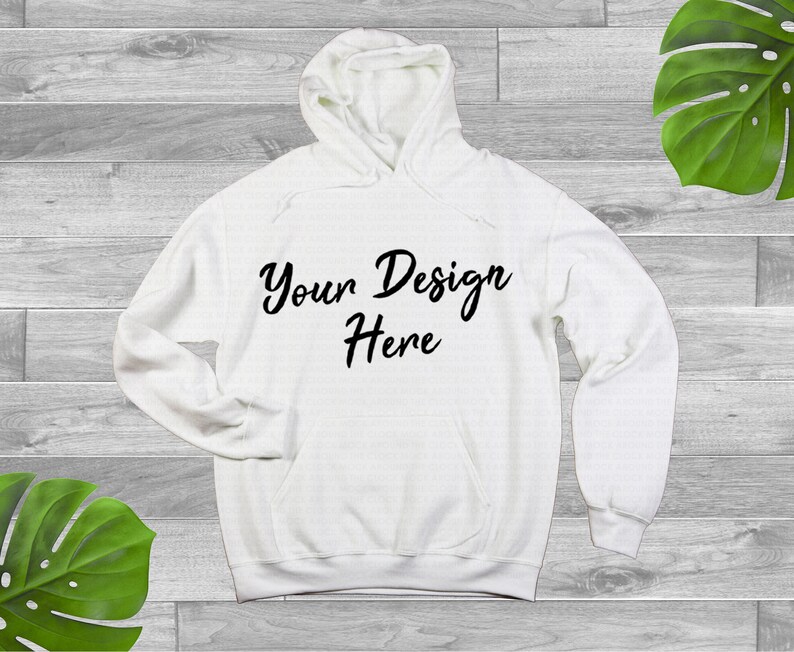 Download Plain WHITE Hoodie Jersey Sweatshirt Hooded Pullover ...