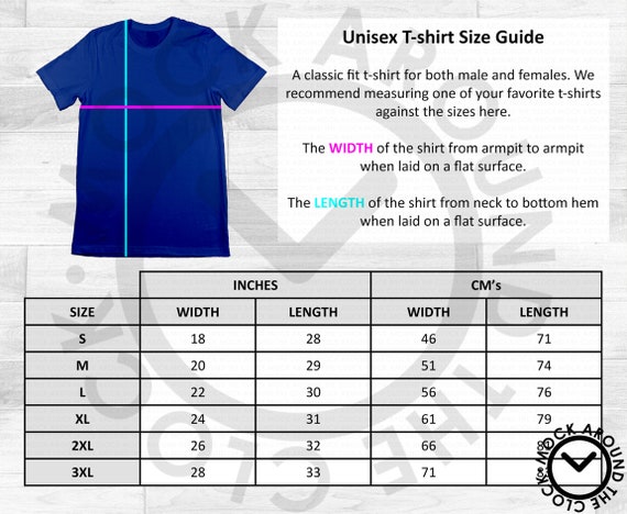 Anvil T Shirt Size Chart