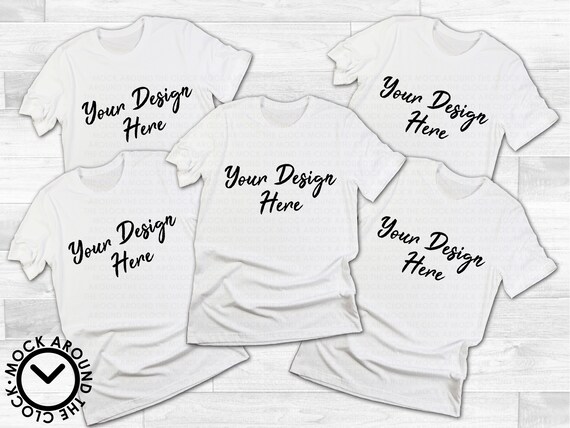 White Group Tshirts Mockup Bachelor Bachelorette Party Bella Etsy