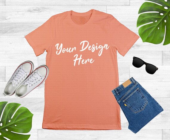 peach plain t shirt