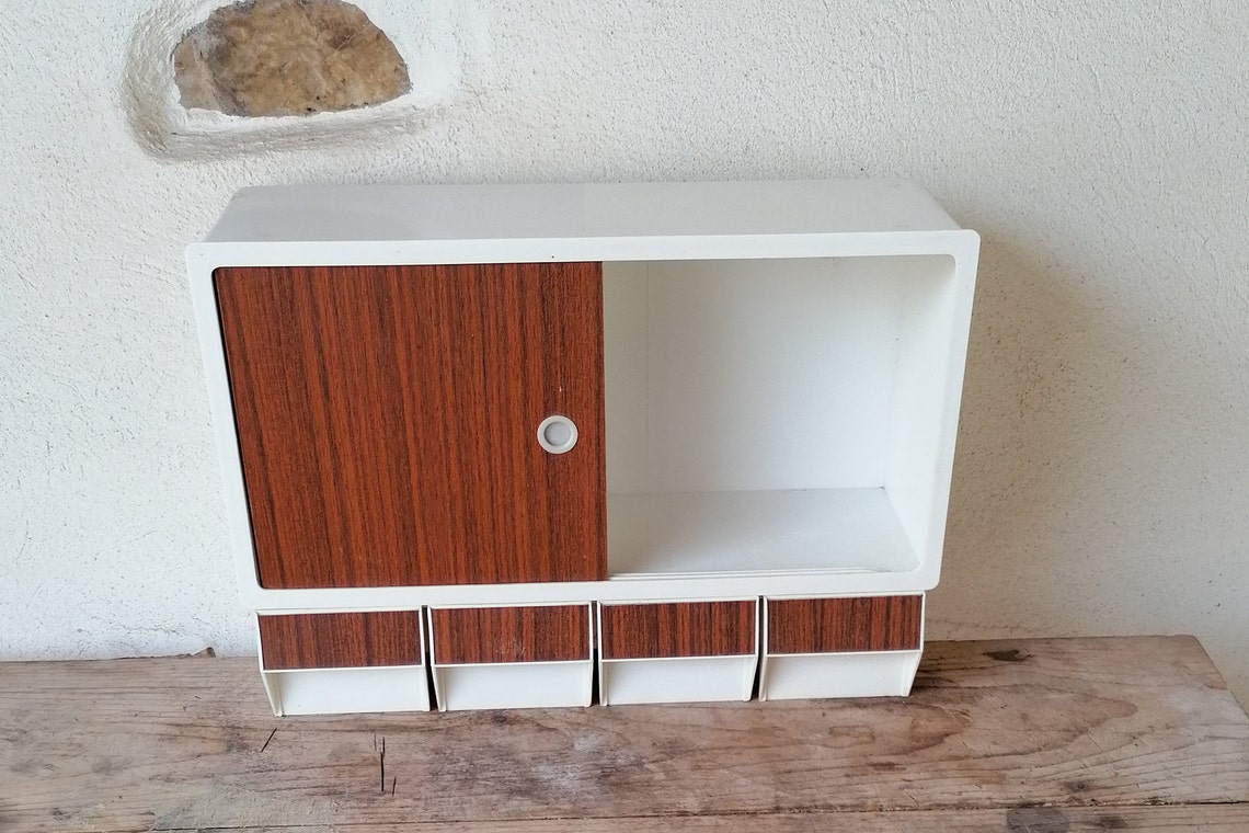 Petite armoire en plastique vintage des années 70 mur Etsy