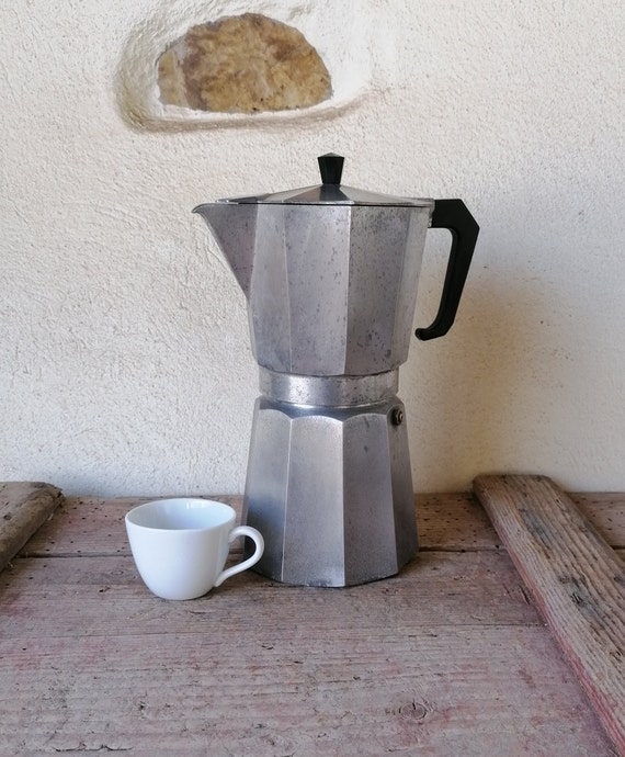 RARE Italian 1970s, Neapolitan Coffee Maker / Coffee Pot Mocha