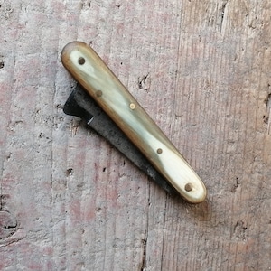 Antique grafting knife, Italian, folding knife, collector's knife, vintage folding knife, garden knife