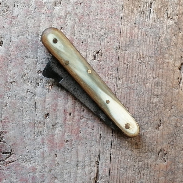 Antique grafting knife, Italian, folding knife, collector's knife, vintage folding knife, garden knife