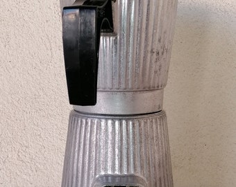 Italian Vintage Filter Espresso Coffee Maker in Aluminium