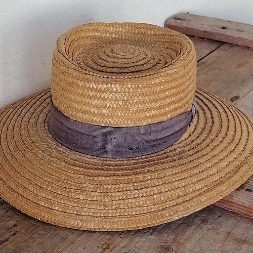 Vintage women's hat , straw women's hat , summer hat , beach order hat ,