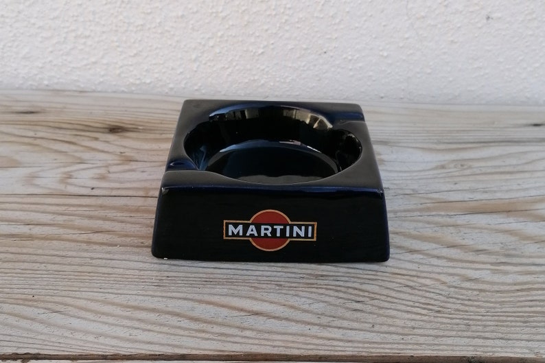 Posacenere vintage Martini ceramica Anni 80 Italia Etsy