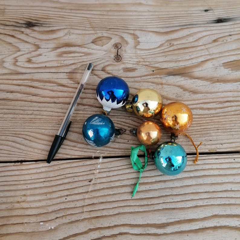 Palline Di Natale In Vetro Soffiato Anni '50 Palline di Natale vintage in vetro soffiato albero di Natale | Etsy