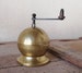 Italian antique coffee grinder Tre Spade , spherical , vintage items for the kitchen , Italian antique decor , collectible 