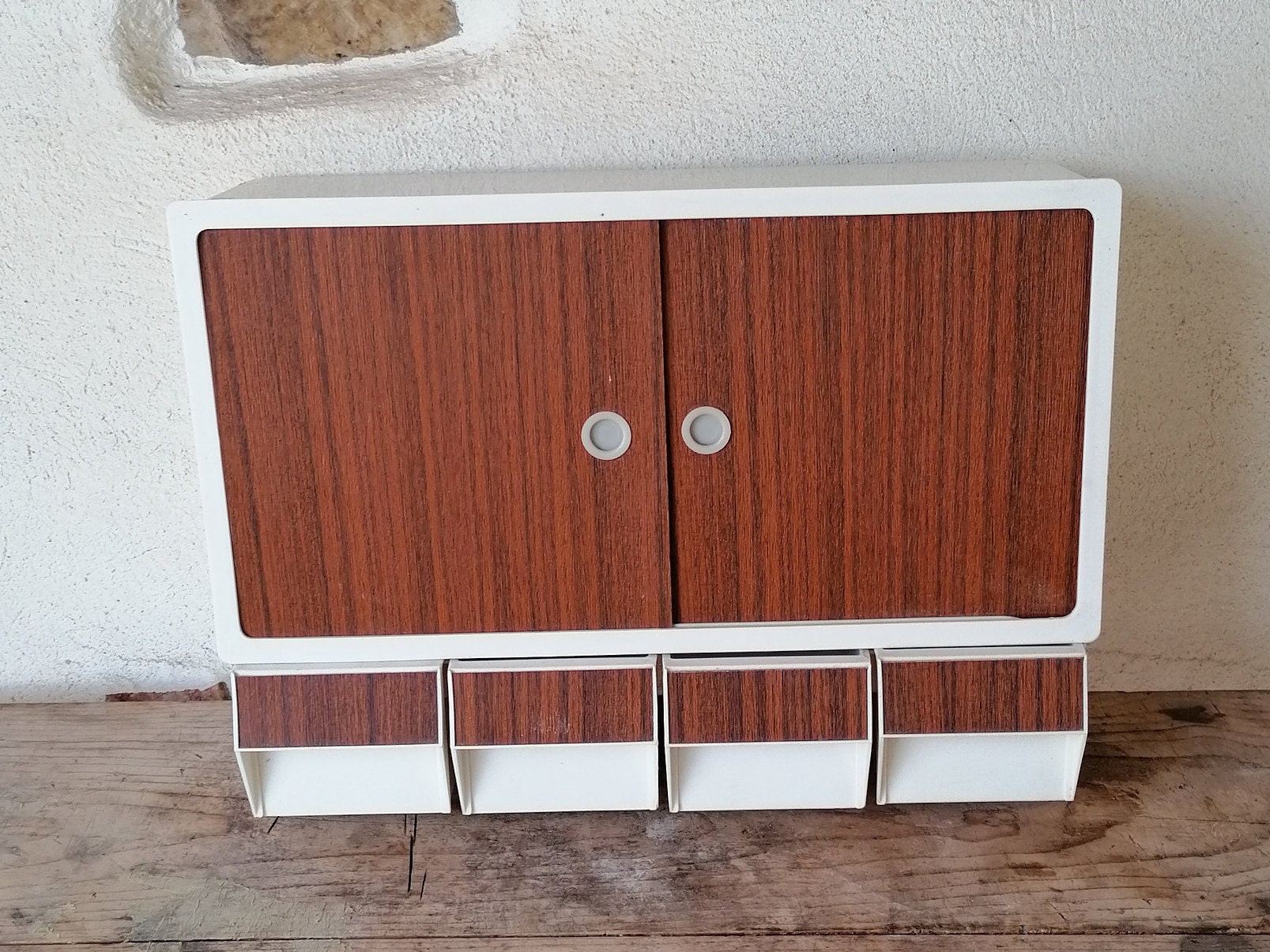 Gabinete de pared de la cocina plástico vintage 70s con | Etsy