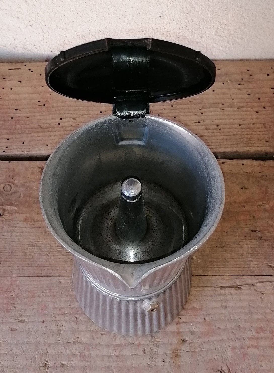 Italian Vintage Filter Espresso Coffee Maker in Aluminium