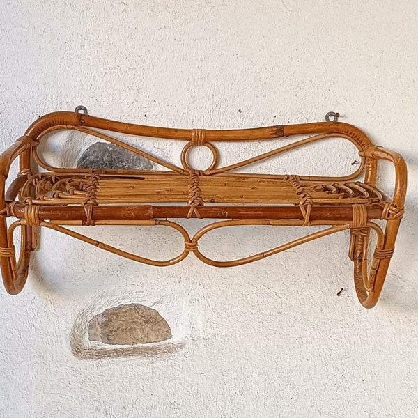 Rattan Shelf Etsy