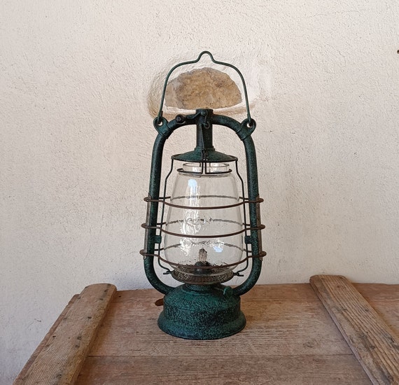 Antique Feuerhand Oil Lantern Vintage Kerosene Lamp Mine Lamp
