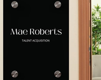 Wall Sign Name Plate, Door Name Plate, Office Gifts, Staff Sign Wall Name Plate, Graduation or Promotion Gift Office Sign Position  Sign