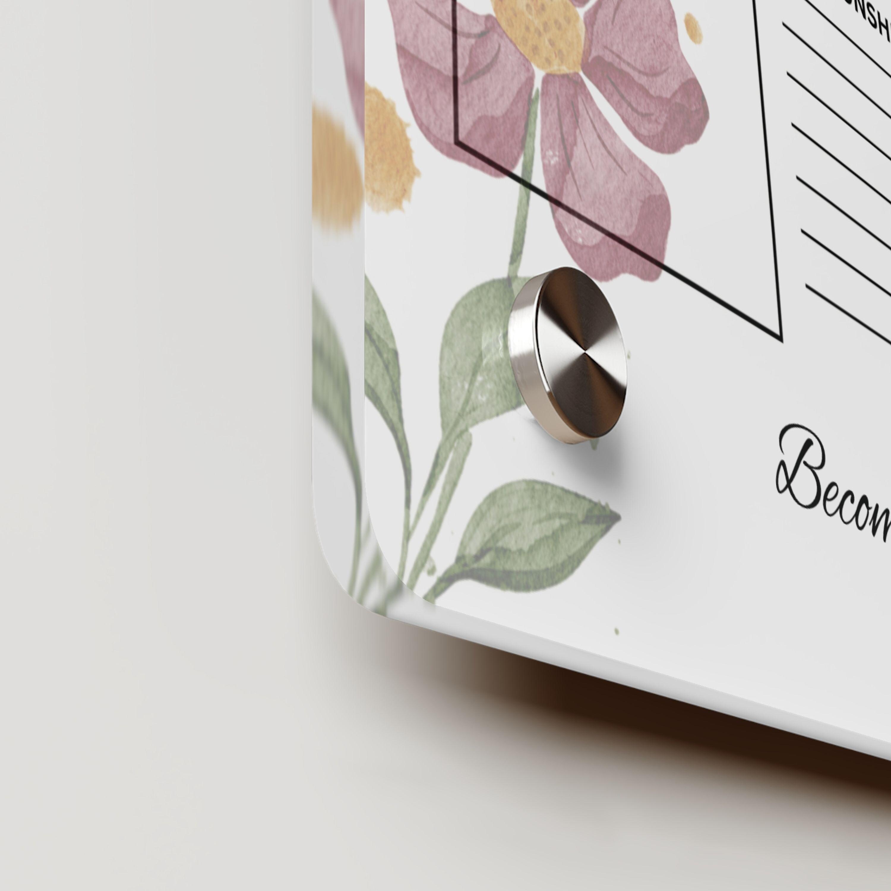 Acrylic Personalized Vision Board Personalized Acrylic Wellness Planner ...