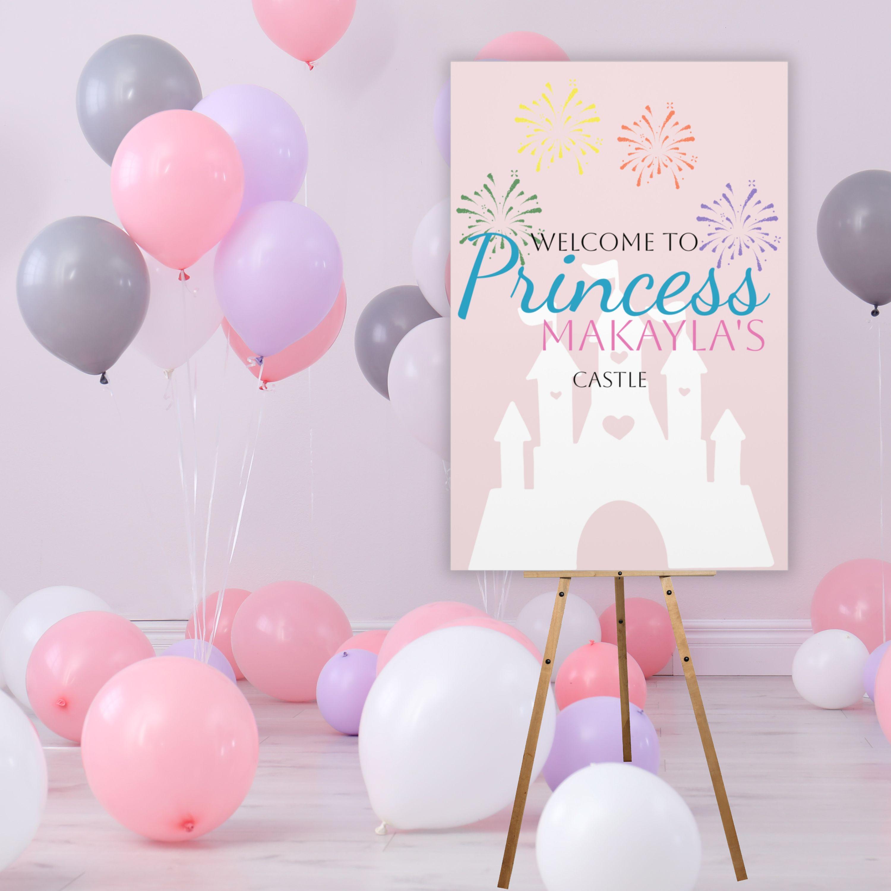 Princess Birthday Welcome Sign, Royal Celebration, Pink Birthday ...