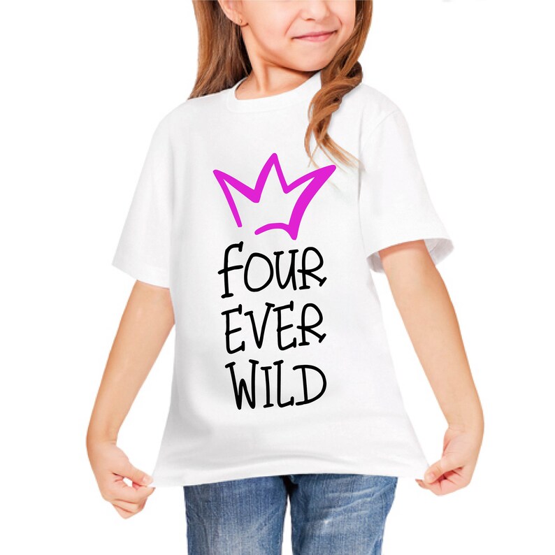 Download Four Ever Wild SVG Cutting File 4th Birthday SVG Dxf PNG ...