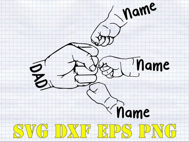 Father s Day Fist Bump Svg 3 Hands Baby Toddler Kid Dad Etsy Australia