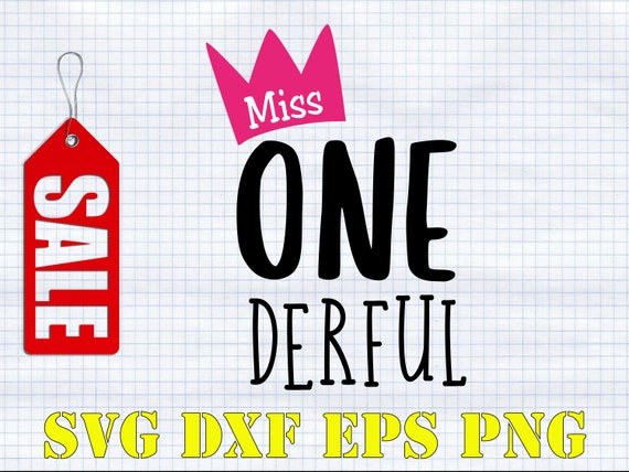 Little Miss One Derful Svg Dxf Eps Png For Cutting Files Lil Etsy