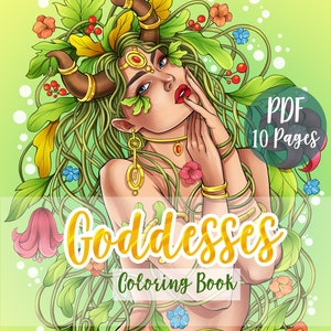 Download Pdf Digital Coloring Book Natural Enchantment Adult Colouring Etsy