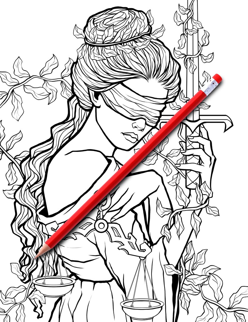 Download Adult Coloring book with mythical women. Pdf file of digital | Etsy