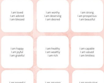 Print and Cut Affirmation Cards