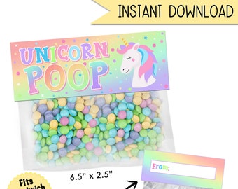 Unicorn Poop Label - Etsy