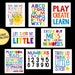 Playroom Printables Set of 8 Nursery Wall Art Boys Room - Etsy