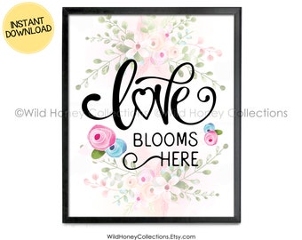 Love Blooms Here Etsy