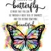 Butterfly Inspirational Printable Wall Decor Butterfly Quote - Etsy