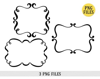 Niedliche Bilderrahmen, PNG Dateien, Sublimation, INSTANT DOWNLOAD