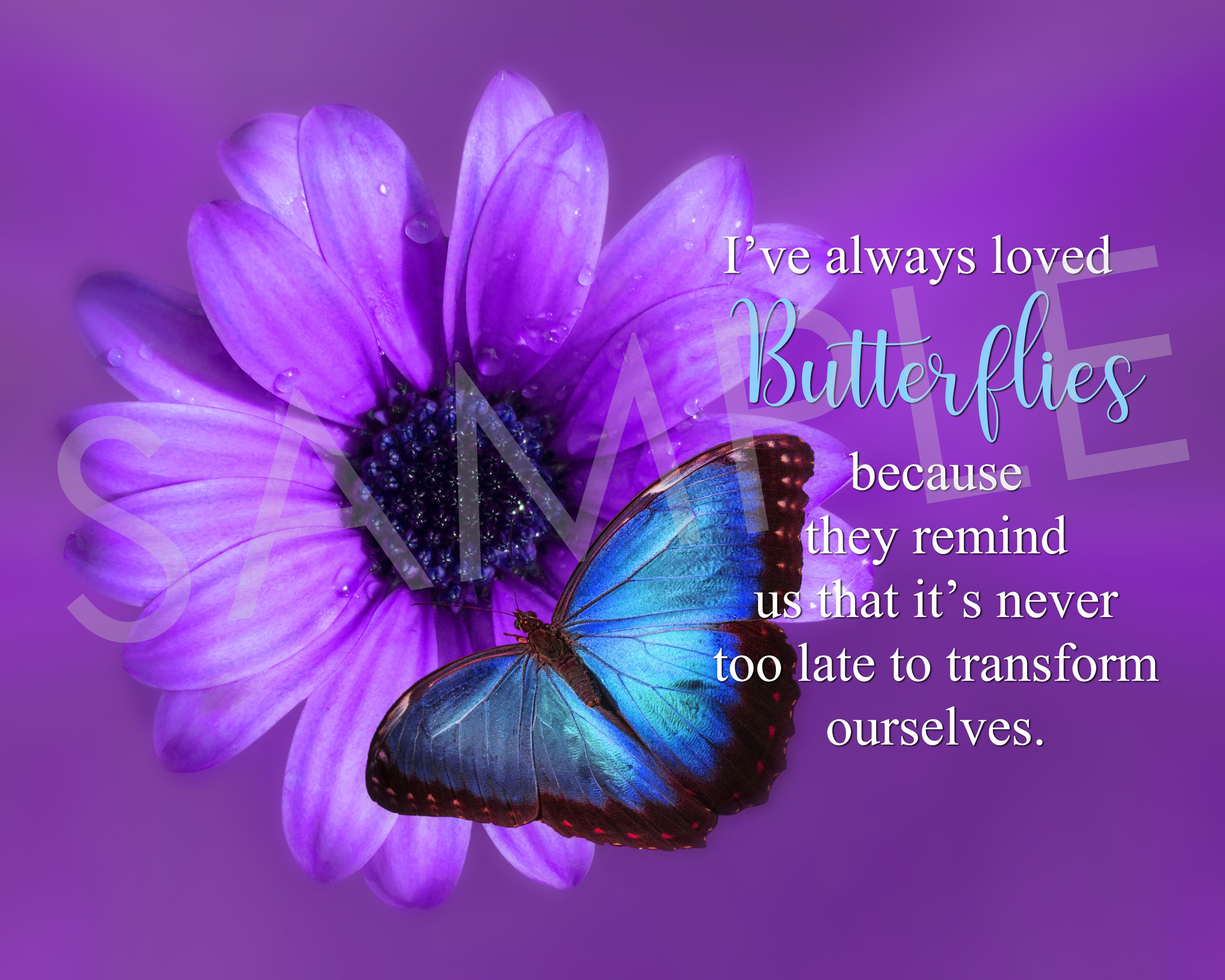 Butterfly Wall Art Printable Butterfly Photo Inspirational Etsy