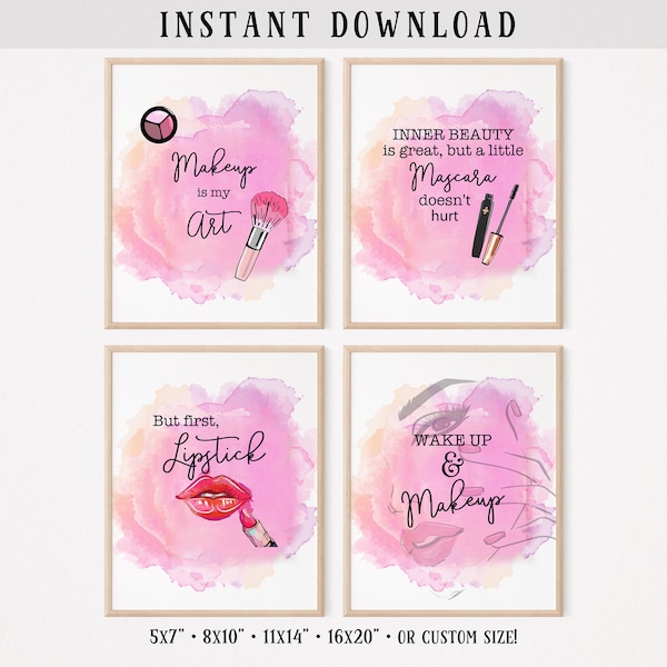 Makeup Wall Art - Etsy