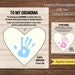 Personalized Hand Print Poem for Grandma, Nana, Grammy, Gammy, Grandpa, Grandparent Gift, Custom Gift, DIGITAL DOWNLOAD 
