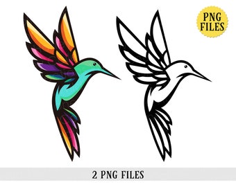 Colibrí, archivos PNG, colibrí colorido, sublimación, imágenes prediseñadas de colibrí, DESCARGA INSTANTE