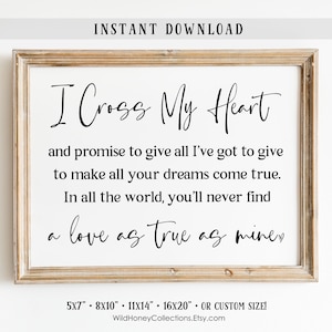 Creed My Sacrifice Vintage Heart Song Lyric Wall Art Print - Song