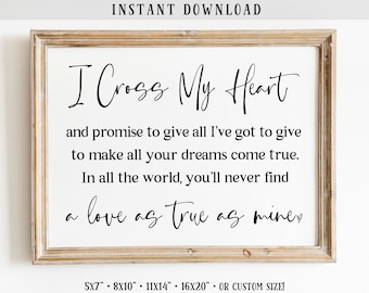 I Cross My Heart - Etsy