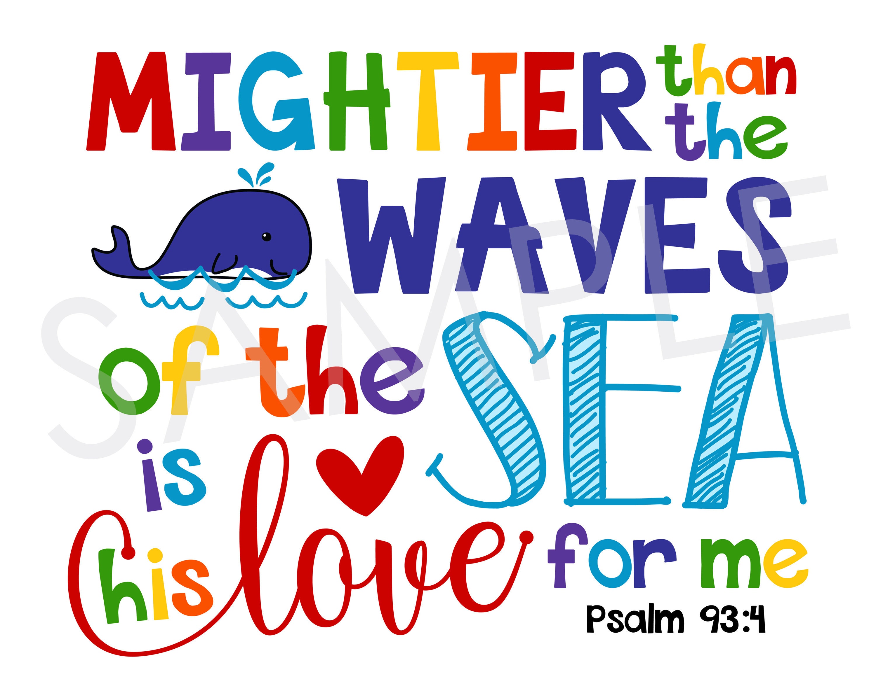 Christian Kids Room Inspirational Printable Wall Art Kids - Etsy Australia