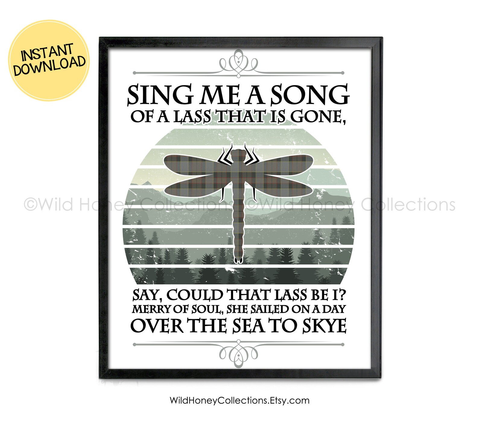 Sing me a song of a lass that is gone fraser s ridge etsy