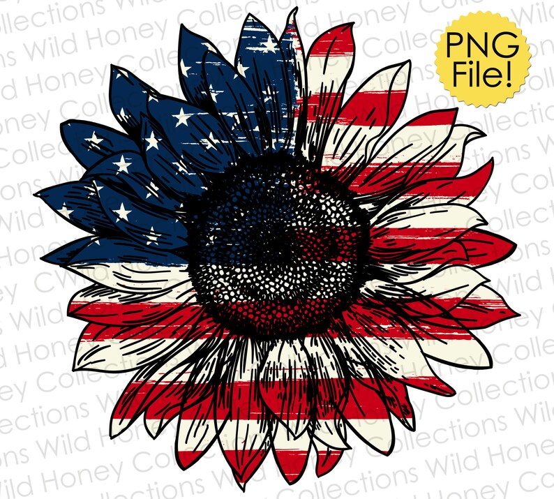 Free Free 135 Red White Blue Sunflower Svg SVG PNG EPS DXF File