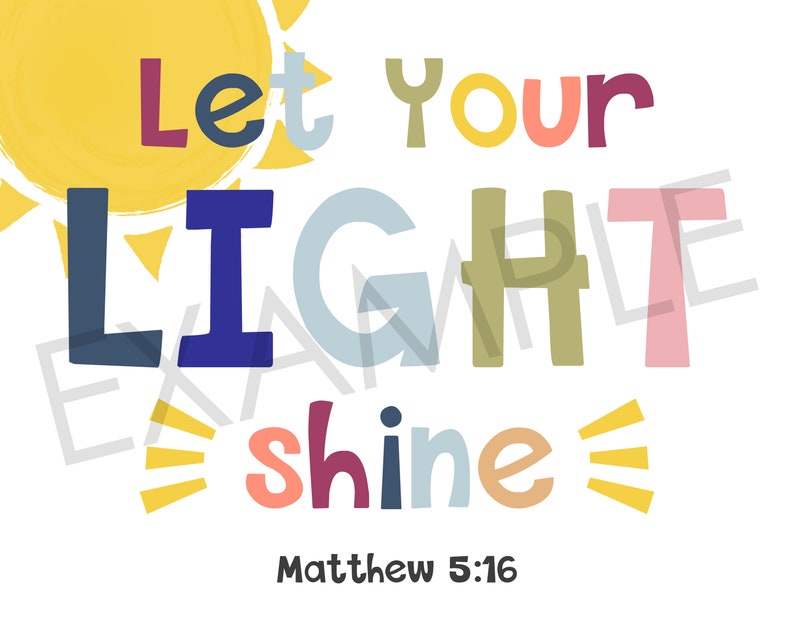 Christian Kids Room Inspirational Printable Wall Art Muted - Etsy