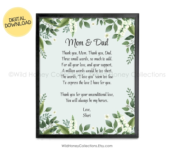 Etsy christmas gifts for parents Clearance