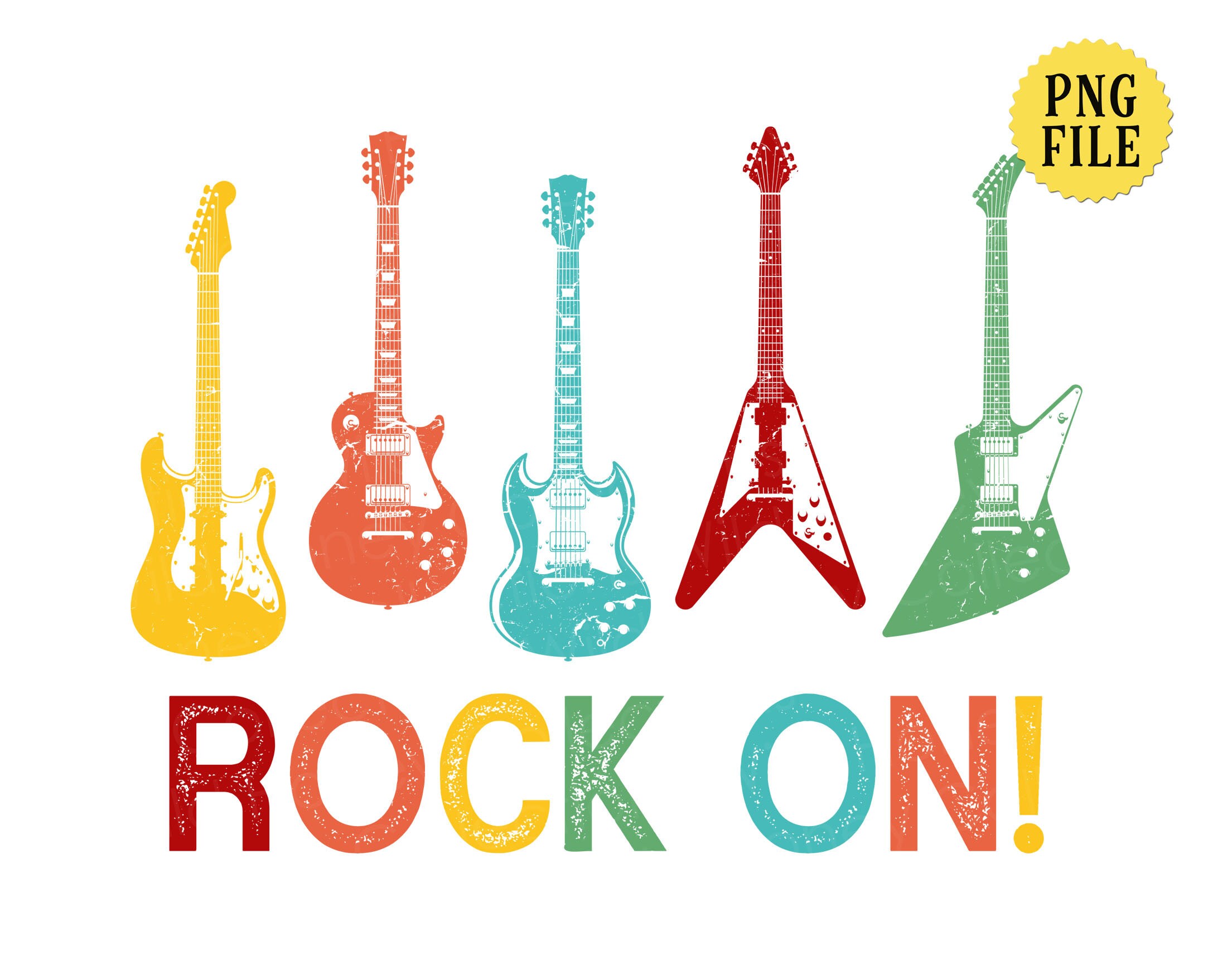 File Rock Rock On, PNG File, Rock and Roll, Electric Guitars, Music Lover, Music ...