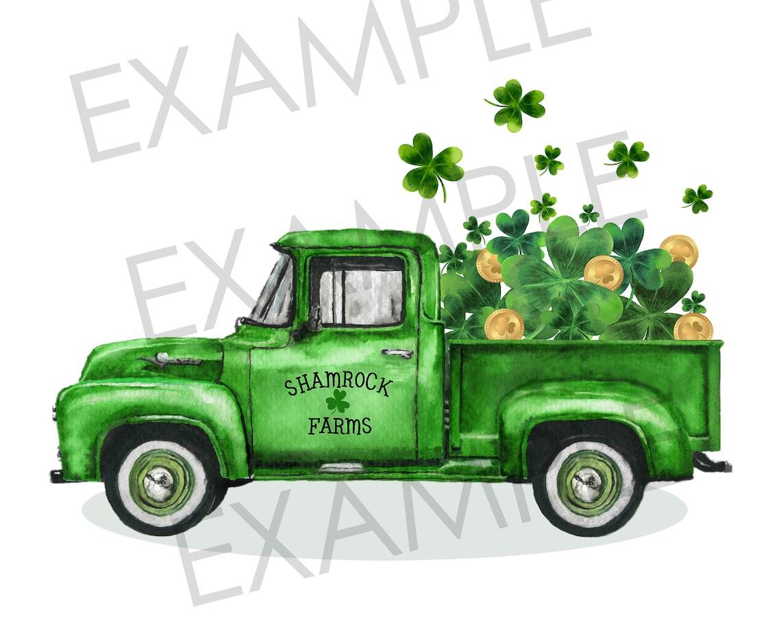 vintage truck st patricks day