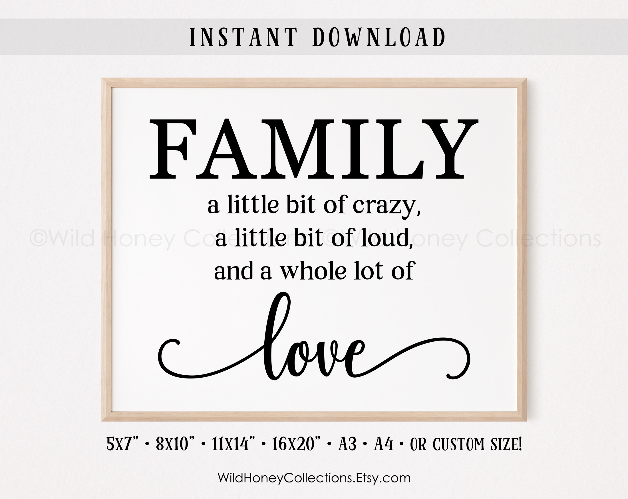 Quote print Family Love: boerderijdecor (digitale download) - Etsy België, image size:2200x1751