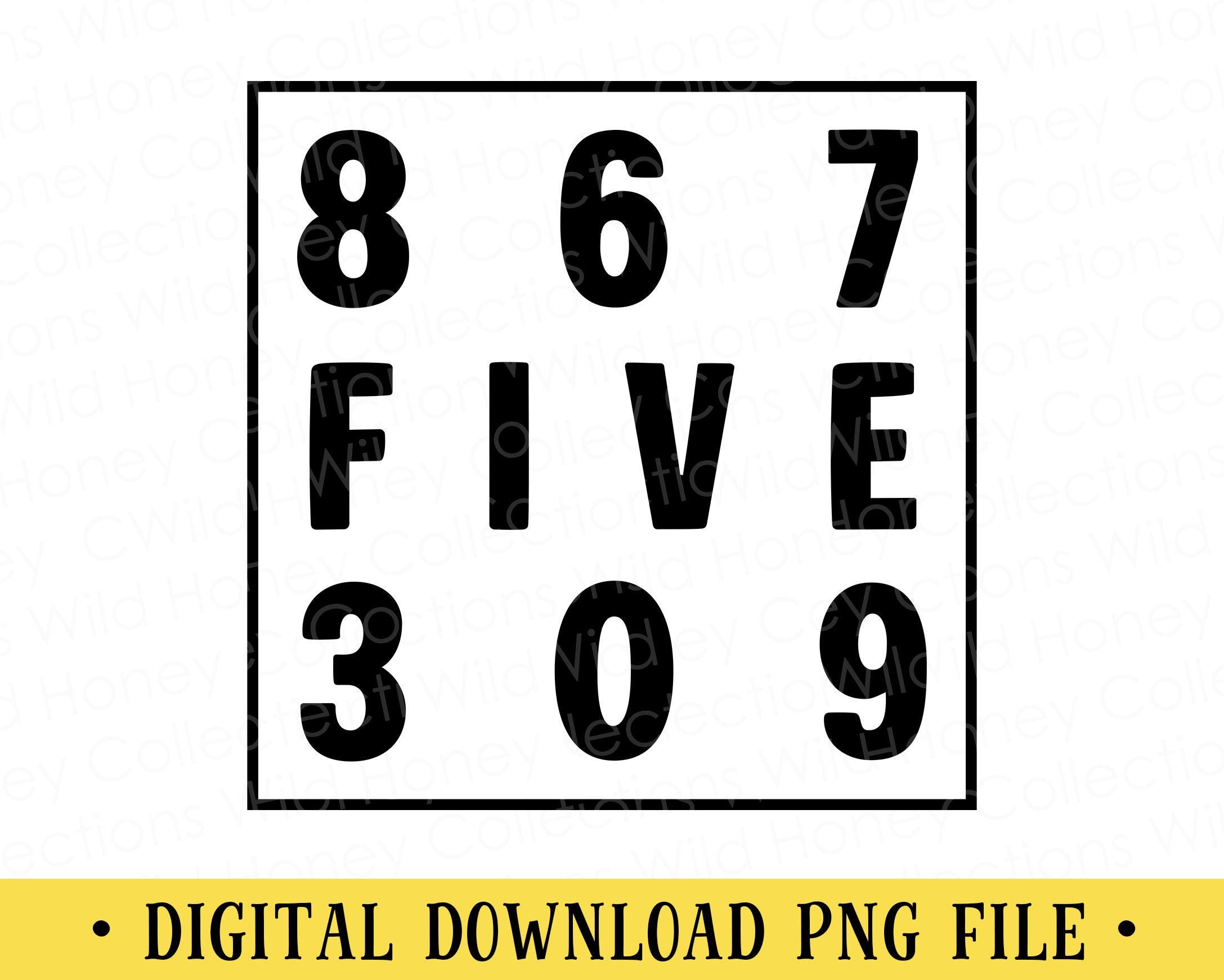 867 5309 Svg - Etsy