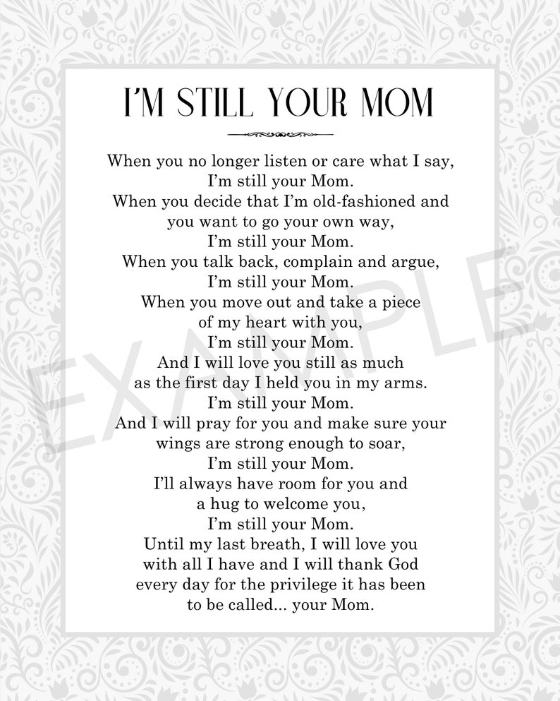 I'm Still Your Mom Gift for Daughter Gift for Son Gift - Etsy