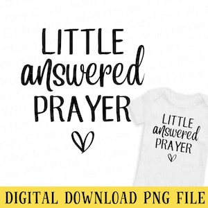 Liten bön med svar i PNG-format: Sublimering av nyfödd baby (digital nedladdning)