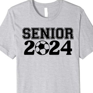 Senior 2024 Soccer PNG File, Soccer Clipart, Graduation, Sublimation ...