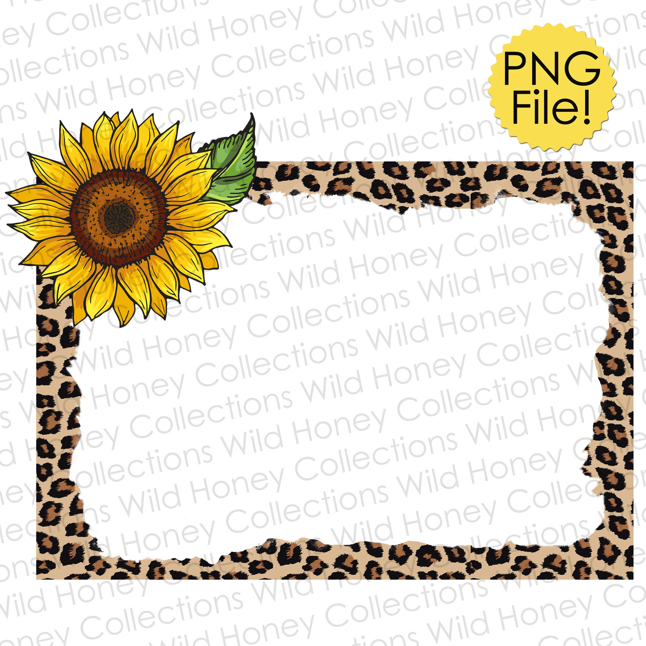 Cheetah Print Border Clip Art